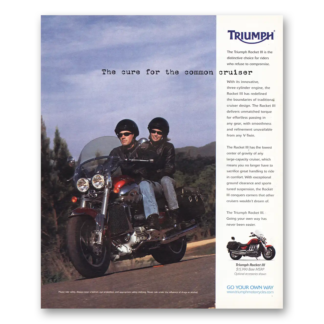 2005 Triumph Motorcycle Print Ad | Common Cruiser