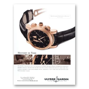 2005 Ulysse Nardin Watch Print Ad | History
