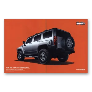 2006 Hummer Print Ad | Same Dna Smaller Chromosomes