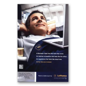 2006 Lufthansa German Airlines Print Ad | Business Class Bed