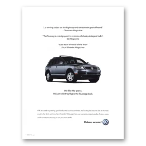 2006 Volkswagen Touareg Print Ad | We Like The Press