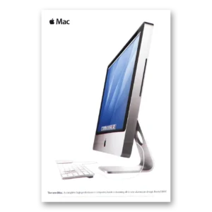 2007 Apple Computer Print Ad | Imac