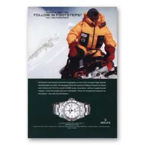 2007 Rolex Print Ad | Ed Viesturs