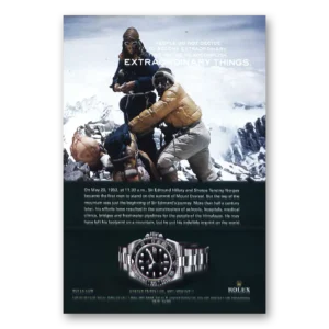 2007 Rolex Print Ad | Sherpa Tenzing Norgay