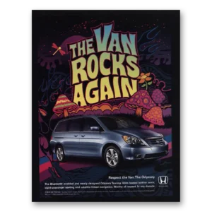 2008 Honda Odyssey Print Ad | Van Rocks Again