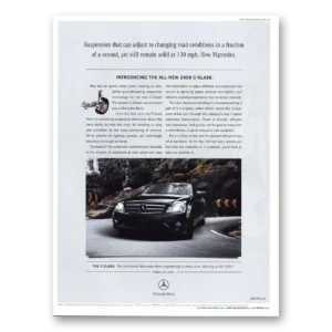 2008 Mercedes Benz Print Ad | Remain Solid 130 Mph