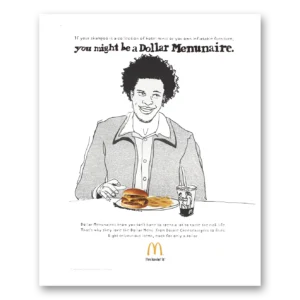 2008 McDonalds Print Ad | Dollar Menunaire