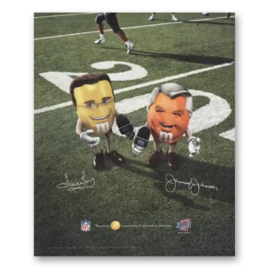 2008 M&Ms Print Ad | Jimmy Johnson And Howie Long