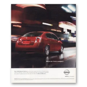2008 Nissan Sentra Print Ad | More Car