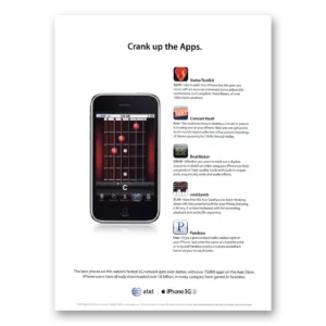 2009 Apple iPhone Print Ad | Crank Up The Apps