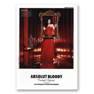 2010 Absolut Vodka Print Ad | Kate Beckinsale