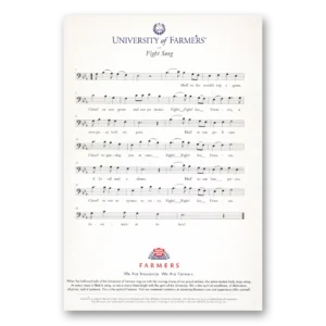 2010 Farmers Insurance Print Ad | University Of Farmers Fight Song