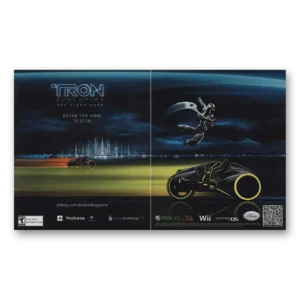 2010 Tron Video Game Promo Print Ad | Enter Grid