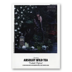 2011 Absolut Wild Tea Print Ad | Cocktails Perfected