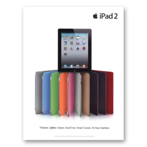 2011 Apple iPad Print Ad | Thinner Lighter Faster