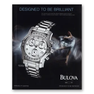 2011 Bulova Watch Print Ad | Designed To Be Brilliant