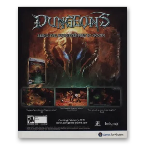 2011 Dungeons 3 Video Game Promo Print Ad | Being Evil