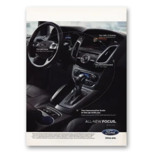 2011 Ford Focus Print Ad | Another Brain In The Car