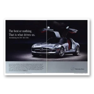 2011 Mercedes Benz SLS AMG Print Ad | Best Or Nothing
