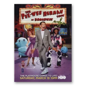 2011 Pee Wee Herman Show On Broadway Promo Print Ad | Playhouse Comes To Life