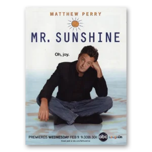 2011 Mr Sunshine Promo Print Ad | Matthew Perry