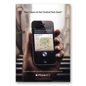 2012 Apple iPhone Print Ad | Central Park Zoo