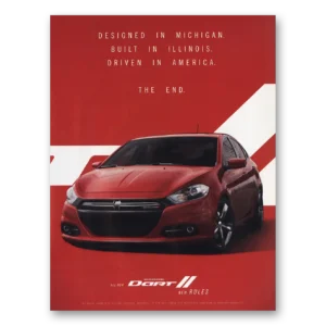 2012 Dodge Dart Print Ad | Designed In Michigan