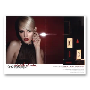 2012 Yves Saint Laurent Print Ad | Vernis A Levres Glossy Stain