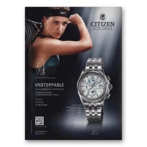 2013 Citizen Watch Print Ad | Victoria Azarenka Unstoppable