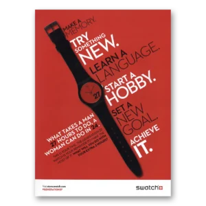 2013 Swatch Watch Print Ad | Try Something New