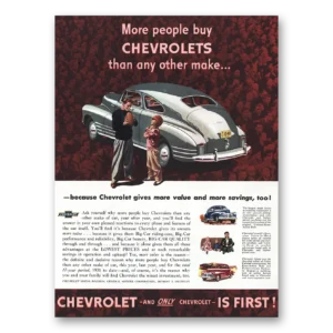 1931 Chevrolet Print Ad | More People Buy Chevrolets