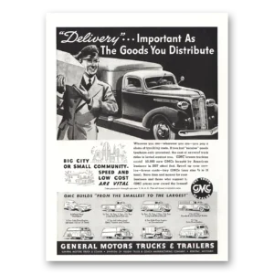 1938 General Motors Trucks Print Ad | Important As The Goods