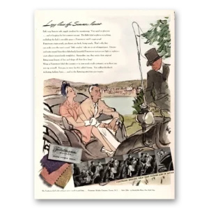 1941 Forstmann Wool Print Ad | Lazy Lines