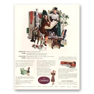 1947 Cheney Brothers Print Ad | Sarah