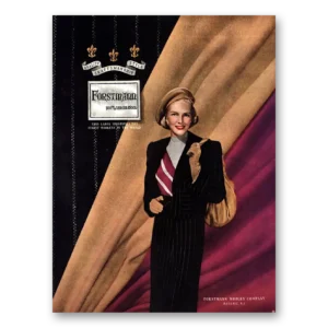 1947 Forstmann Wool Print Ad | Pinstripe