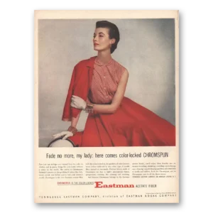 1953 Tennessee Eastman Print Ad | Fade No More