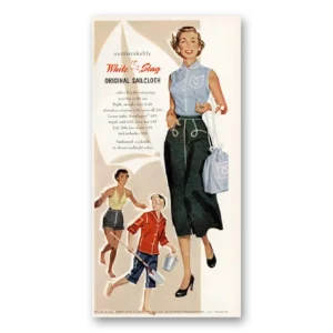 1953 White Stag Print Ad | Original Sailcloth