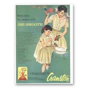 1956 Cranston Print Ad | Dri Smooth
