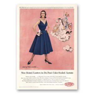 1957 DuPont Acetate Print Ad | Sealed Acetate