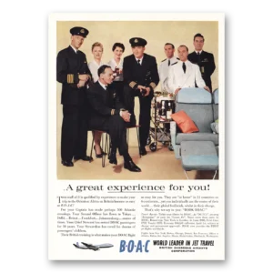 1959 BOAC Print Ad | Great Experience For You