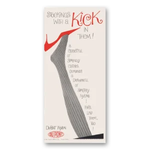 1960 DuPont Nylon Print Ad | Stockings