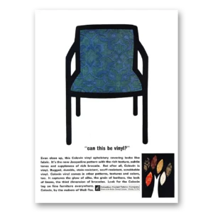 1966 Columbus Coated Fabrics Print Ad | Can This Be Vinyl
