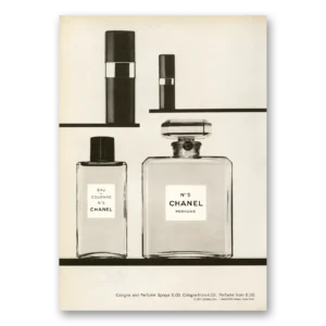 1971 Chanel No 5 Print Ad | Eau De Cologne Perfume