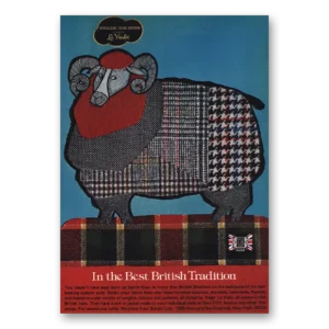 1973 Woollens From Britain Print Ad | British Tradition