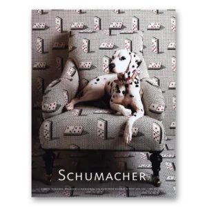 2002 Schumacher Fabrics Print Ad | Dalmatian Chair